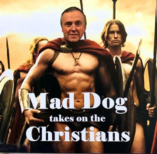 Mad Dog Takes On the Christians cover